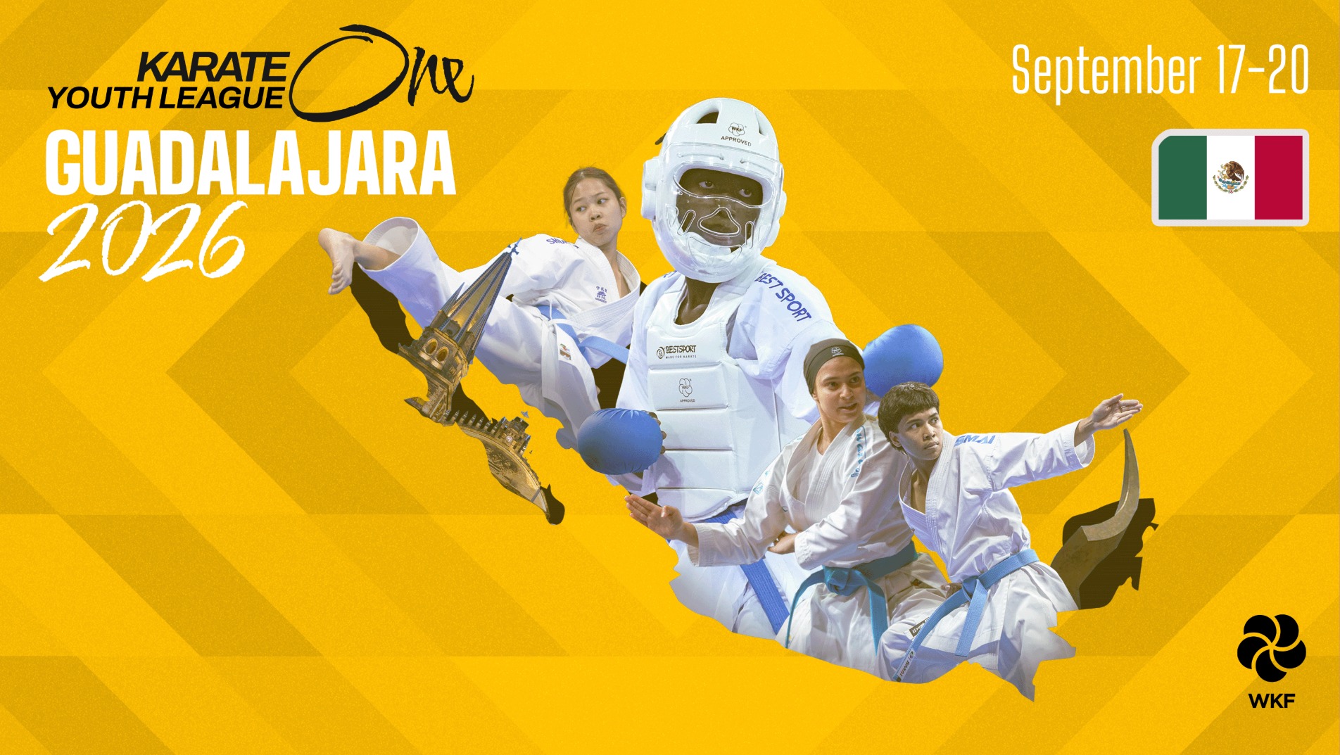 Guadalajara: Karate One Youth League's fifth stop of 2026 — Mexico's youth hub opens again