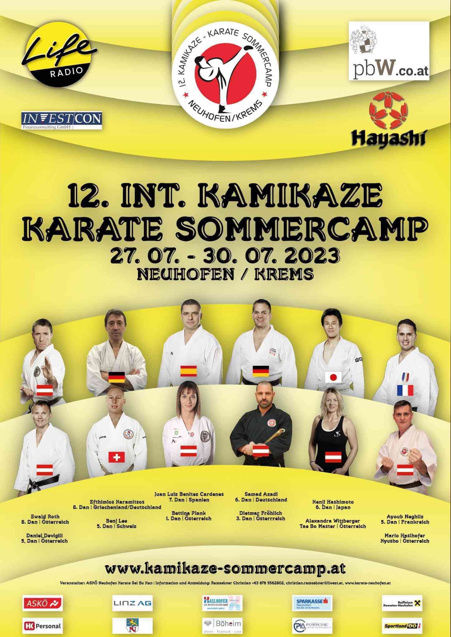 12th International Kamikaze Karate Summer Camp 2023